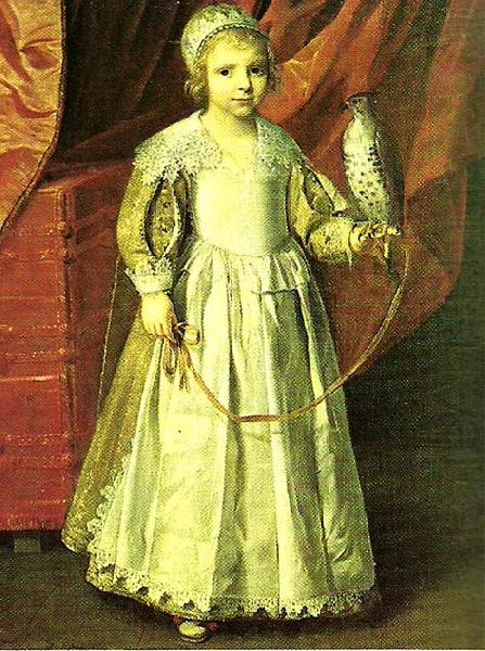 Philippe de Champaigne little girl with falcon china oil painting image